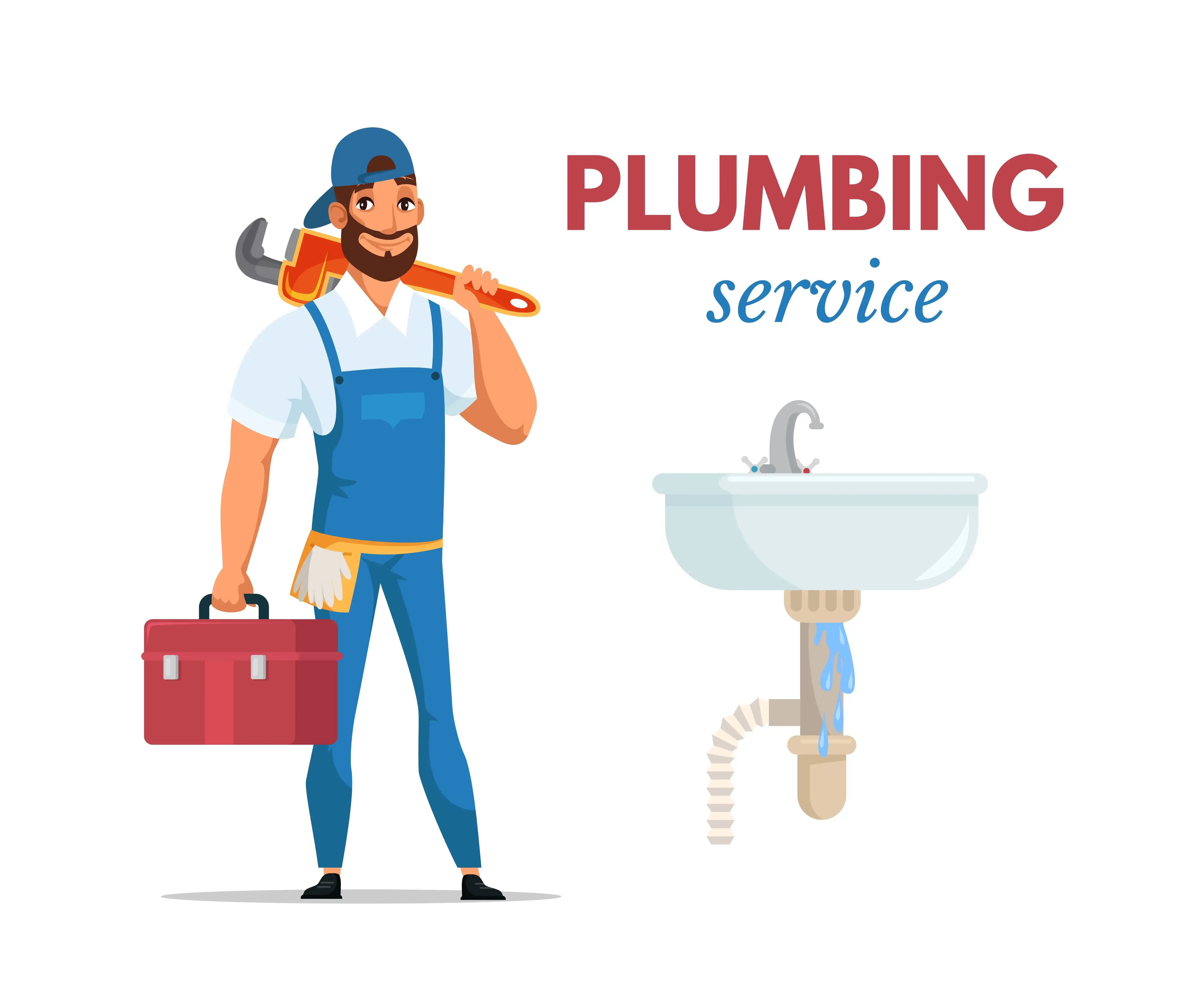 Experienced plumber repairing residential piping system